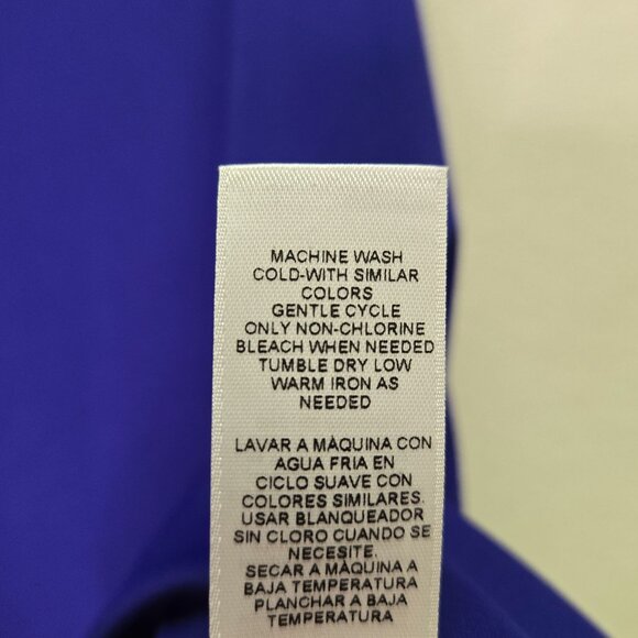 NWT Chicos Blue Knit Tank Top Size 3 Microfiber Contemporary Sleeveless Blue - Picture 6 of 8